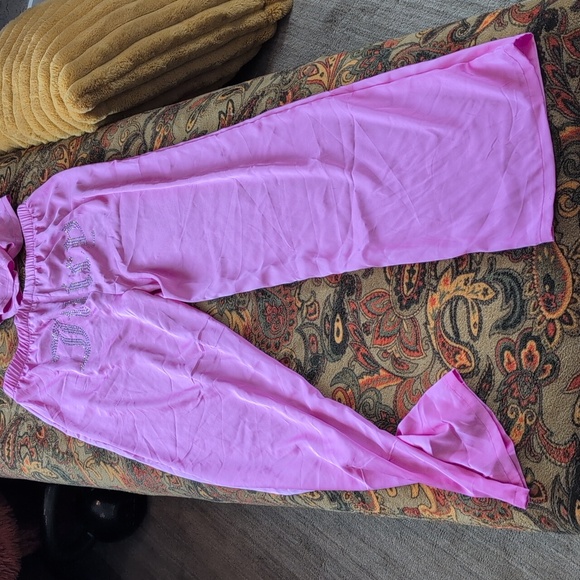 Juicy pink satin set S - Picture 8 of 8